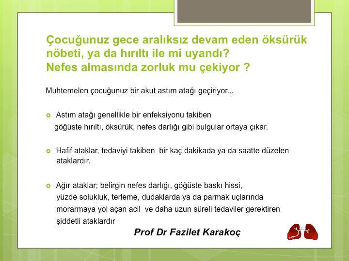 Prof. Dr. Fazilet Karakoç Sık Sorulan Sorular